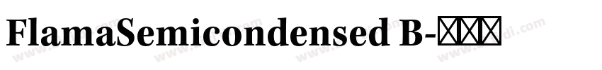 FlamaSemicondensed B字体转换